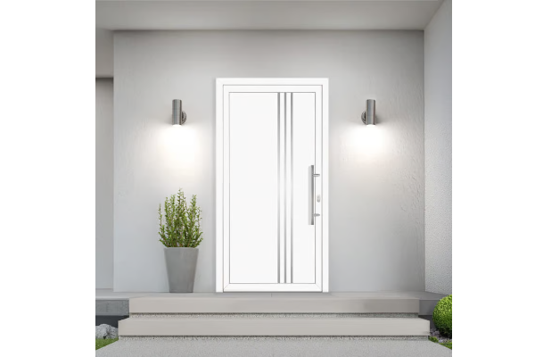 Haustür Kunststoff Weiss