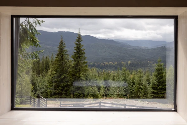 Grosses Fenster aus Aluminium