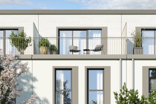 Kunstoff-Alu Fenster aussen
