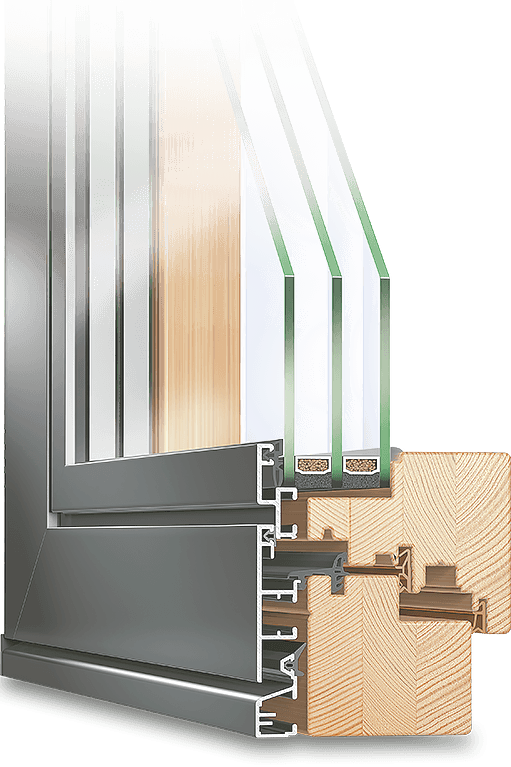 Holz-Alu Fenster PLANO
